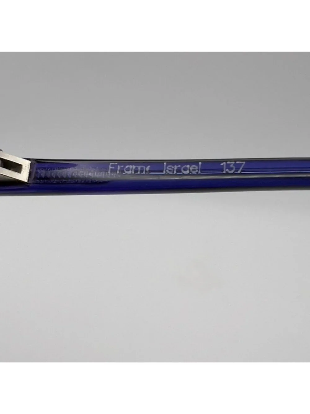 VTG Tura 632 Eyeglass Frames Over Large Transparent Israel Blue/Purple 63-17-137
